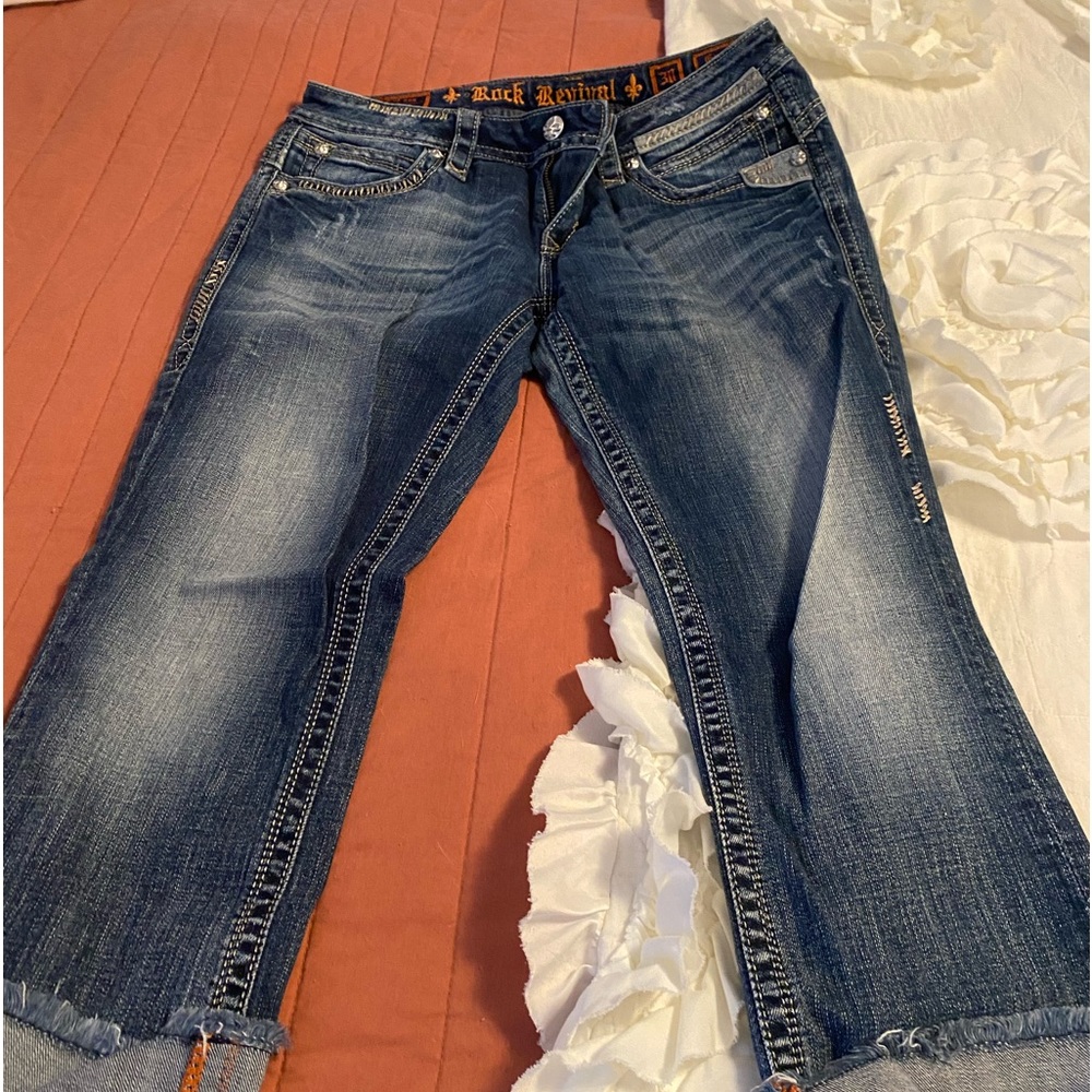 Pants and jeans. Rock revival, Calvin Klein, Maurice’s and silver brands.